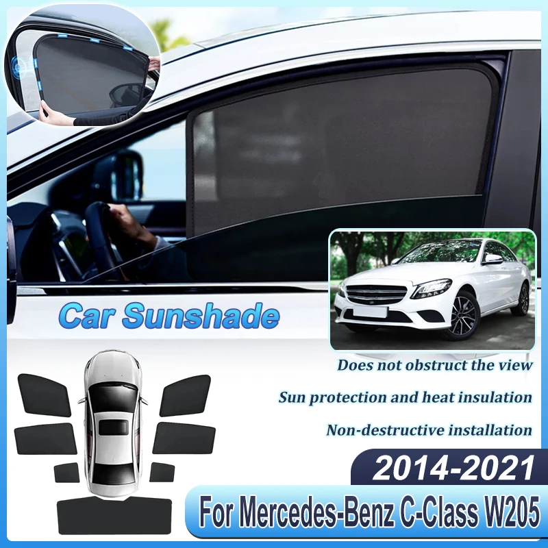 Car Sun Shades For Mercedes-Benz C-Class W205 Accessories Sedan 2014 2025-2021 Sunshades Magnetic Heat insulation Visor Curtains
Car Sun Shades For Mercedes-Benz C-Class W205 Accessories Sedan 2014 2025-2021 Sunshades Magnetic Heat insulation Visor Curtains