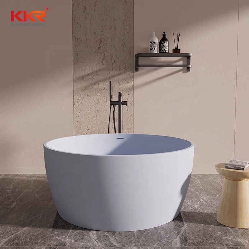 White 1800mm Round Solid Surface Resin Stone Freestanding Bathtub Bathroom Bath Soaking Tub
White 1800mm Round Solid Surface Resin Stone Freestanding Bathtub Bathroom Bath Soaking Tub