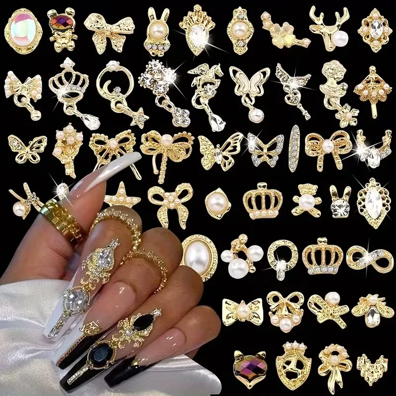 30PCS Mix 3D Silver Alloy Nail Charms, Pearl Rhinestone Bear Bow Butterfly Nail Gems for DIY Manicure, Nail Art Decorations
30PCS Mix 3D Silver Alloy Nail Charms, Pearl Rhinestone Bear Bow Butterfly Nail Gems for DIY Manicure, Nail Art Decorations