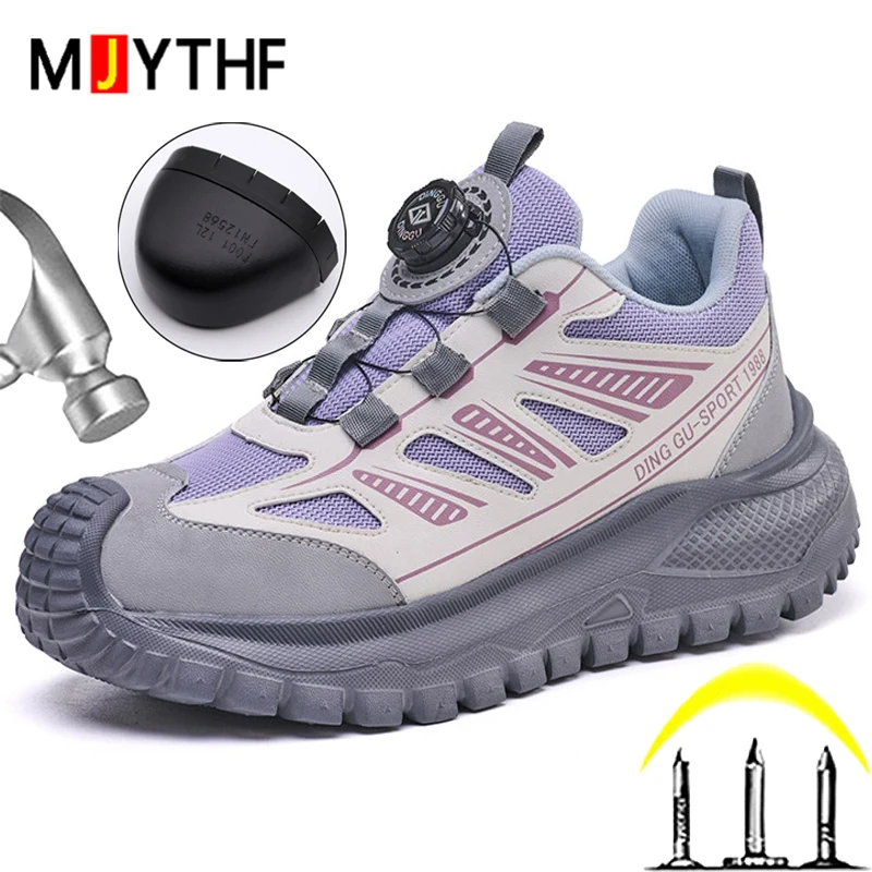 Work Safety Shoes For Women Men Anti-smash Anti puncture Work Sneakers Rotating button Indestructible shoes Work Boots Non-slip
Work Safety Shoes For Women Men Anti-smash Anti puncture Work Sneakers Rotating button Indestructible shoes Work Boots Non-slip