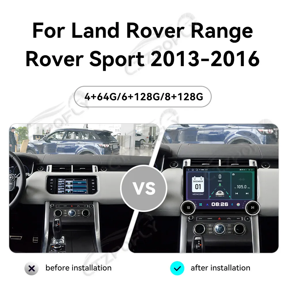 Модернизированная 11,5-дюймовая мультимедийная система Lizpofly для Land Rover Range Rover Sport 2013–2016 с беспроводными CarPlay и Android Auto, сенсорным экраном и GPS-навигацией
Модернизированная 11,5-дюймовая мультимедийная система Lizpofly для Land Rover Range Rover Sport 2013–2016 с беспроводными CarPlay и Android Auto, сенсорным экраном и GPS-навигацией
