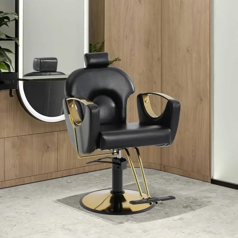 Hairdressing Chair for Barbershop, Height Adjustable Hydraulic Reclining Hairdressing Chair, 360 Degree Rotation
Hairdressing Chair for Barbershop, Height Adjustable Hydraulic Reclining Hairdressing Chair, 360 Degree Rotation