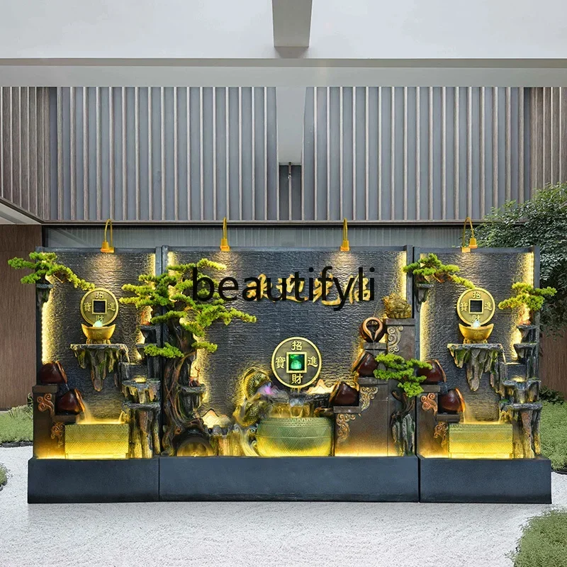 Cy56 Water curtain wall living room running water screen rockery fountain landscape courtyard feng shui wheel ornament
Cy56 Water curtain wall living room running water screen rockery fountain landscape courtyard feng shui wheel ornament