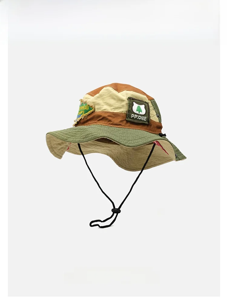 Cute Patchwork Outdoor Unisex Spring Summer Bucket Hat Street Style Cotton round Top Cap for Youth Travel And Sun Protection
Cute Patchwork Outdoor Unisex Spring Summer Bucket Hat Street Style Cotton round Top Cap for Youth Travel And Sun Protection