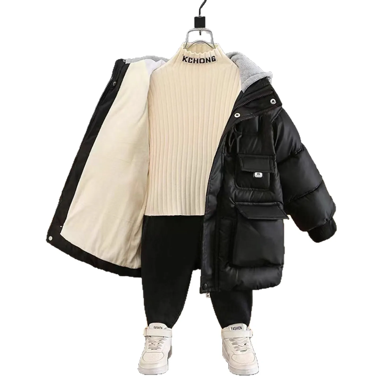 2026 Winter New Cotton Coat For Boys With Thick Filling And Down Feather Inner Liner - Children's Winter Clothing Cotton Jacket
2026 Winter New Cotton Coat For Boys With Thick Filling And Down Feather Inner Liner - Children's Winter Clothing Cotton Jacket