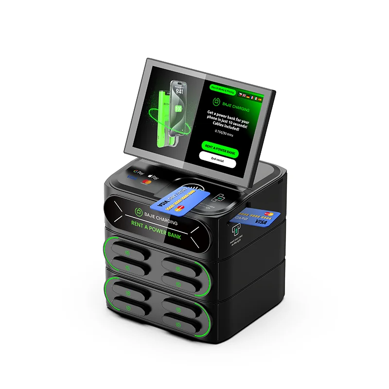Высокопроизводительная 8-слотовая станция для аренды Power Bank POS-машина со светодиодным дисплеем, сенсорным экраном, мобильным зарядным торговым автоматом
Высокопроизводительная 8-слотовая станция для аренды Power Bank POS-машина со светодиодным дисплеем, сенсорным экраном, мобильным зарядным торговым автоматом