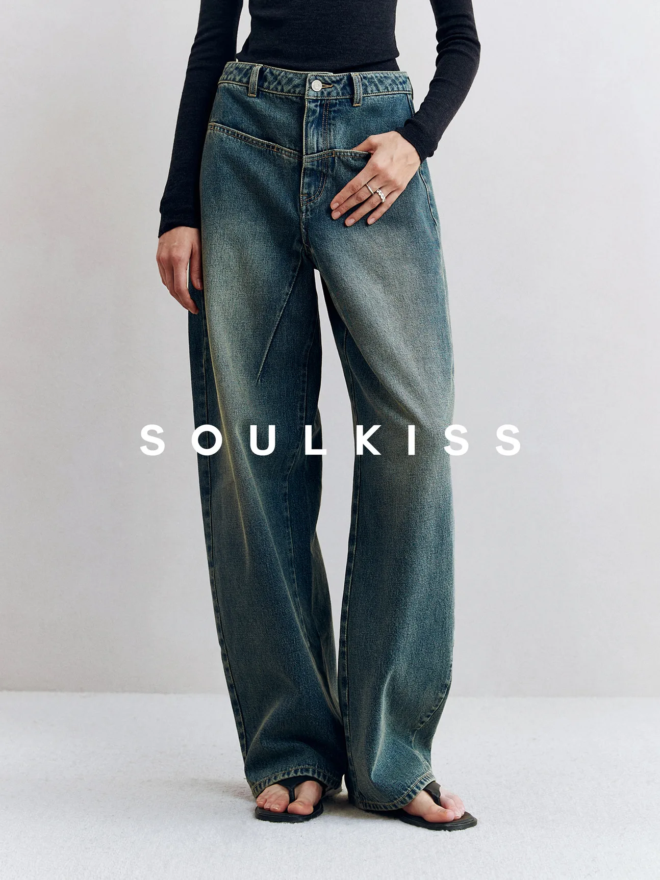 Soulkiss Vintage Banana Cotton Jeans Machine Washable All Seasons Comfortable Loose Fit Ladies Denim Pants Deep Color
Soulkiss Vintage Banana Cotton Jeans Machine Washable All Seasons Comfortable Loose Fit Ladies Denim Pants Deep Color
