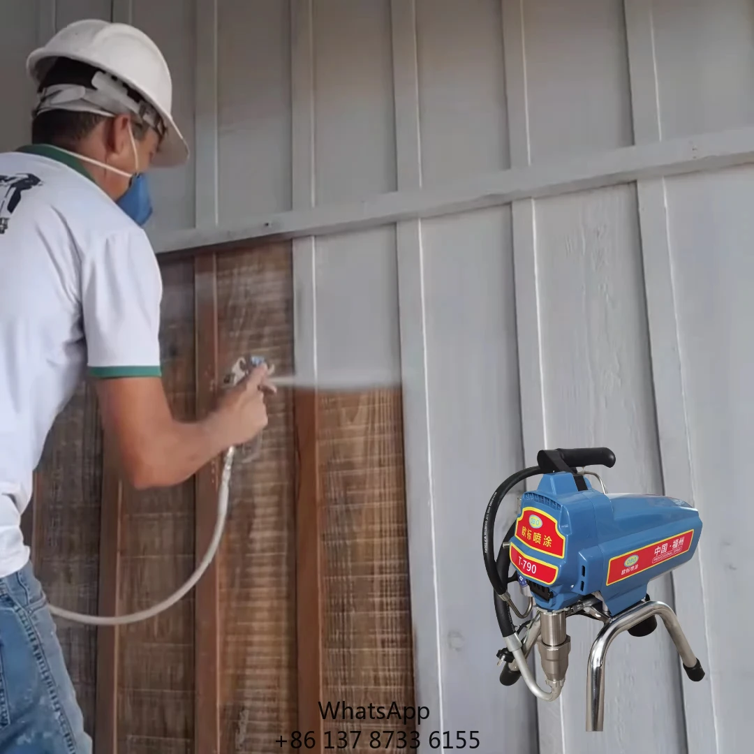 T-790 Small Portable Automatic 110V Airless Paint Sprayer Electric Power For Emulsion Paint Epoxy Airless Paint Spray Pump
T-790 Small Portable Automatic 110V Airless Paint Sprayer Electric Power For Emulsion Paint Epoxy Airless Paint Spray Pump