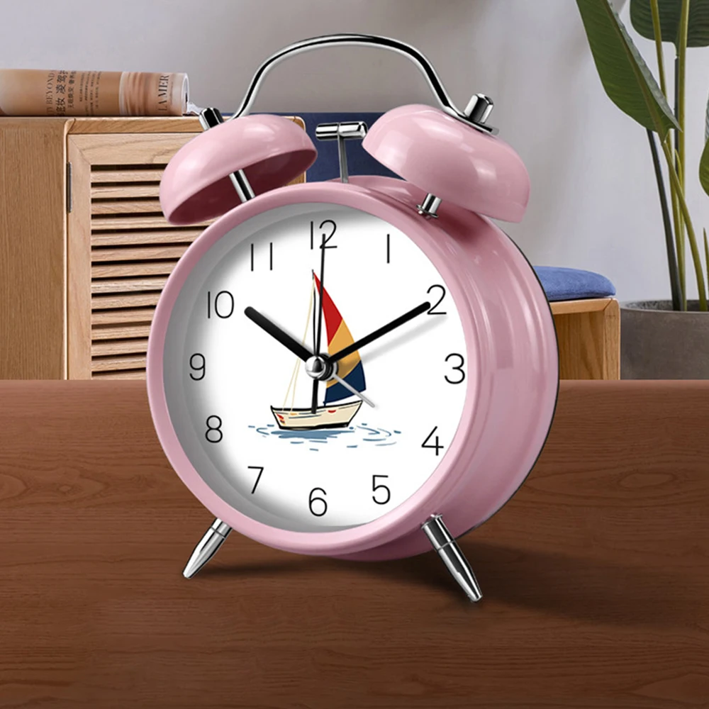 4 Inch Twin Bell Alarm Clock Night Light Metal Frame Wake-up Tool or Children Large Volume Bedside Table Clock
4 Inch Twin Bell Alarm Clock Night Light Metal Frame Wake-up Tool or Children Large Volume Bedside Table Clock