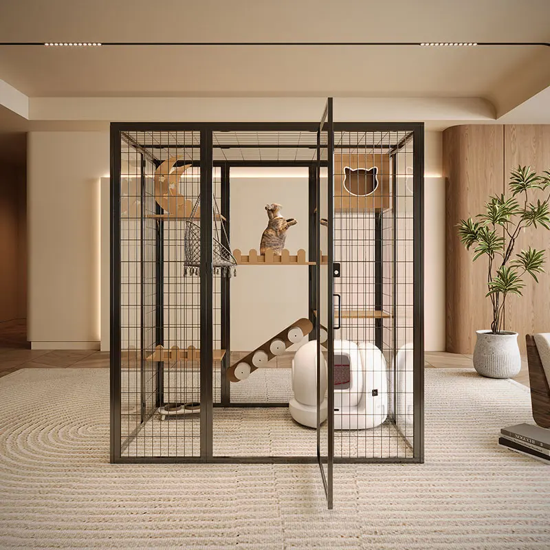 Panoramic cat villa cat cage customization free three-layer oversized household solid wood villa large indoor glass cat room
Panoramic cat villa cat cage customization free three-layer oversized household solid wood villa large indoor glass cat room