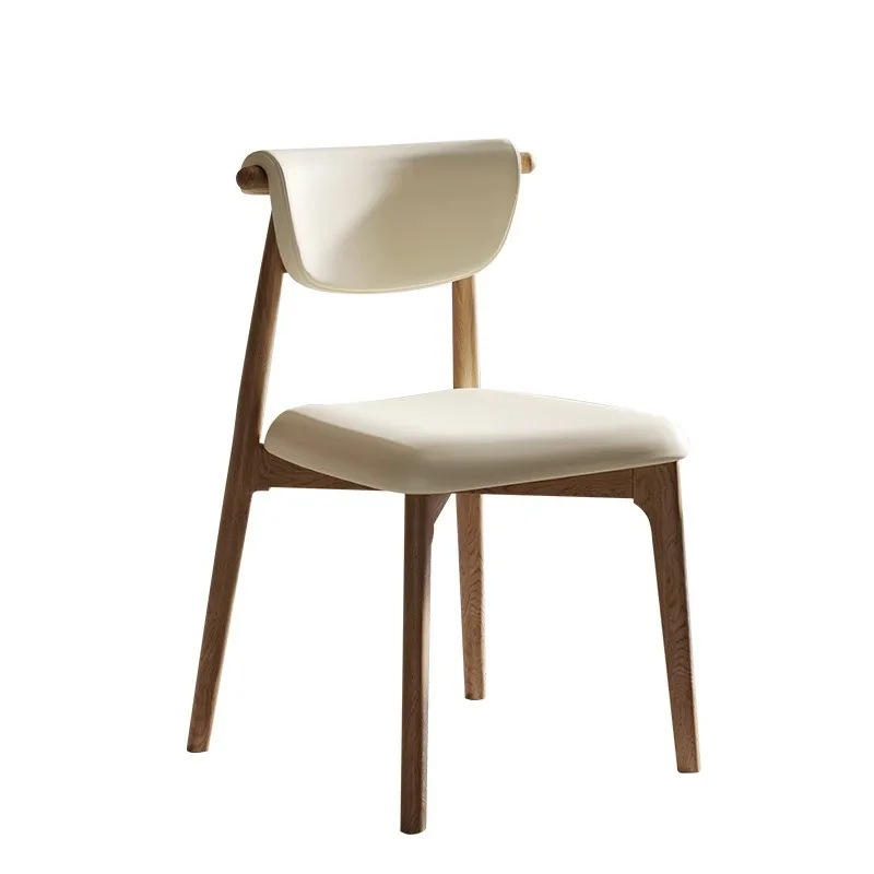 Nordic cream style solid wood dining chair light luxury simple modern home restaurant back book table
Nordic cream style solid wood dining chair light luxury simple modern home restaurant back book table