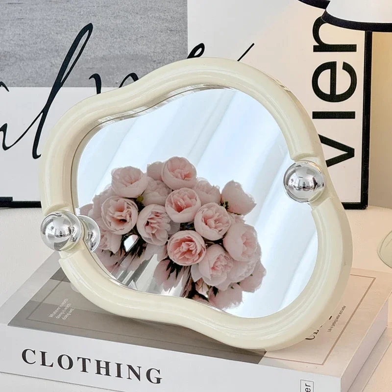 Quality Desktop Simple Mirrors Frame Girl Womendesign White Mirrors Irregular Funky Espelhos Decorativos Home Decoration
Quality Desktop Simple Mirrors Frame Girl Womendesign White Mirrors Irregular Funky Espelhos Decorativos Home Decoration