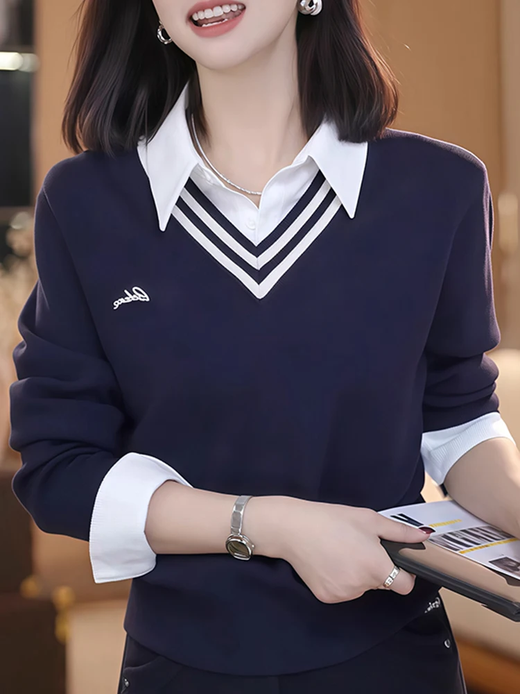 Slimming Effect Loose Fit Long Sleeve Neck Knitted Sweater for Women Stylish Korean Style Spring Autumn New Arrival
Slimming Effect Loose Fit Long Sleeve Neck Knitted Sweater for Women Stylish Korean Style Spring Autumn New Arrival