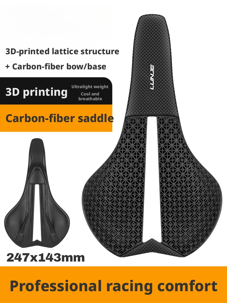 Велосипедное седло LUNJE 3D-печатное, из углеродного волокна, полое, комфортное, дышащее, для горных и шоссейных велосипедов
Велосипедное седло LUNJE 3D-печатное, из углеродного волокна, полое, комфортное, дышащее, для горных и шоссейных велосипедов