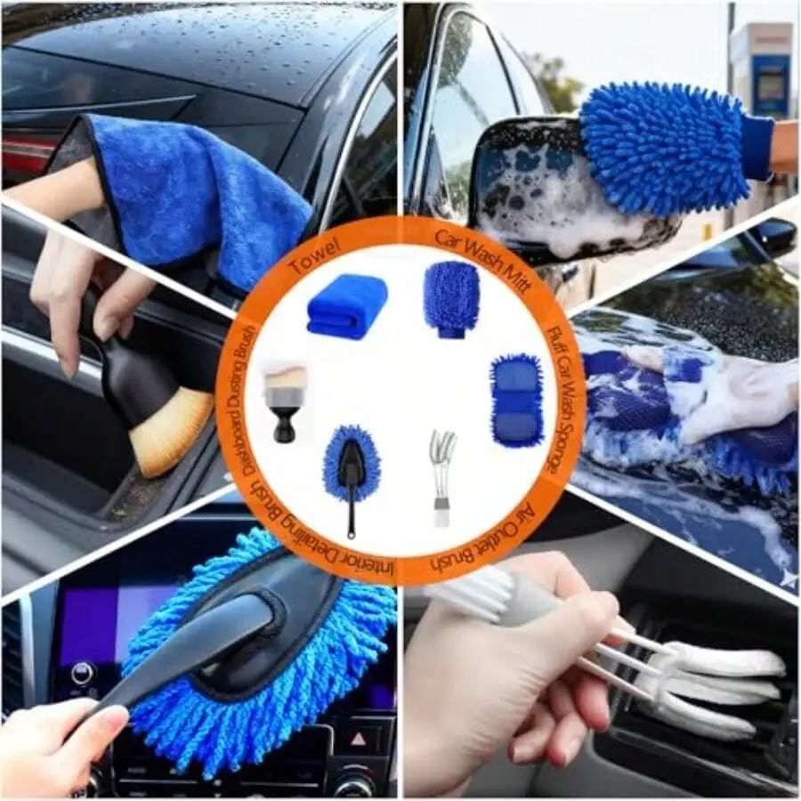 41Pcs Car Detailing Kit With Handbag Wet Dry Use For Interior Exterior Wheels Trucks Motorcycles
41Pcs Car Detailing Kit With Handbag Wet Dry Use For Interior Exterior Wheels Trucks Motorcycles