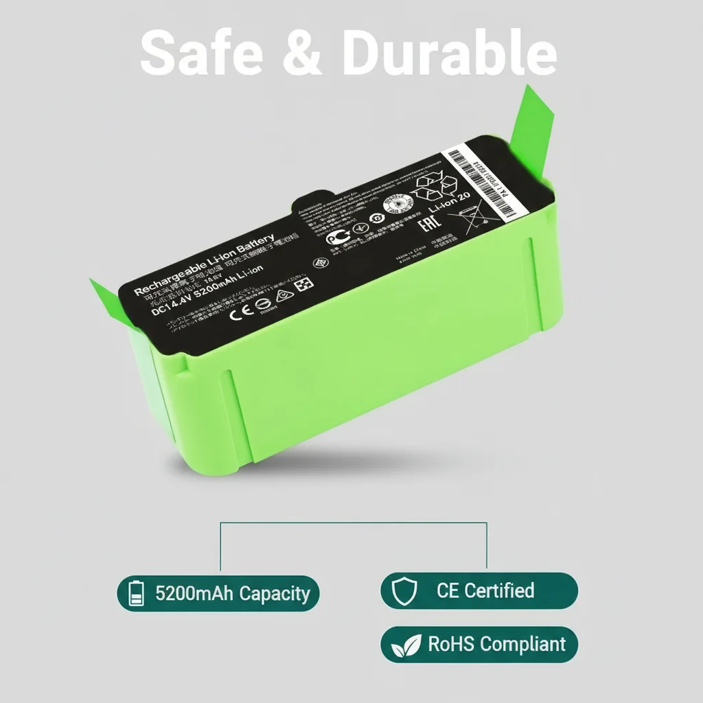 Original 12800mAh Li-ion Battery for iRobot Roomba 680 Robots 500 600 700 800 900 Series 595 670 671 675 677 681 685 690 691 695
Original 12800mAh Li-ion Battery for iRobot Roomba 680 Robots 500 600 700 800 900 Series 595 670 671 675 677 681 685 690 691 695