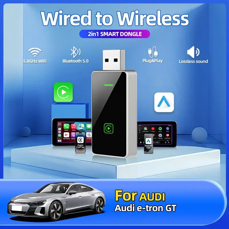 2025 Fashion New Wireless Carplay Adapter Android Auto Wireless Adapter 2in1 Car Car Accessories For Audi e-tron GT
2025 Fashion New Wireless Carplay Adapter Android Auto Wireless Adapter 2in1 Car Car Accessories For Audi e-tron GT
