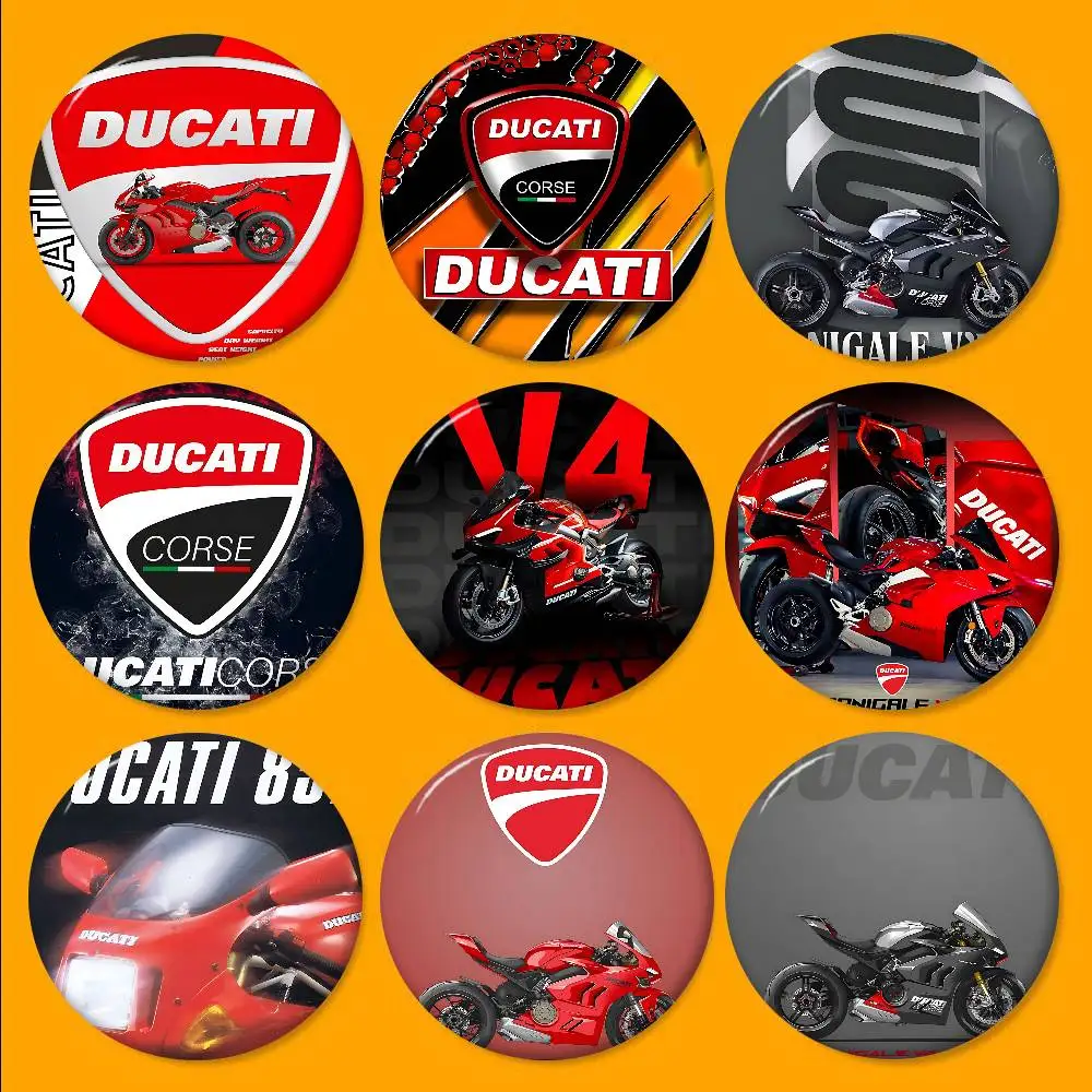 D-Ducaties Racing Motorcycle Tinplate Pin Button Custom Anime Role Old-school Brooch Cartoon Collar Badge Jewelry Gift Fans
D-Ducaties Racing Motorcycle Tinplate Pin Button Custom Anime Role Old-school Brooch Cartoon Collar Badge Jewelry Gift Fans