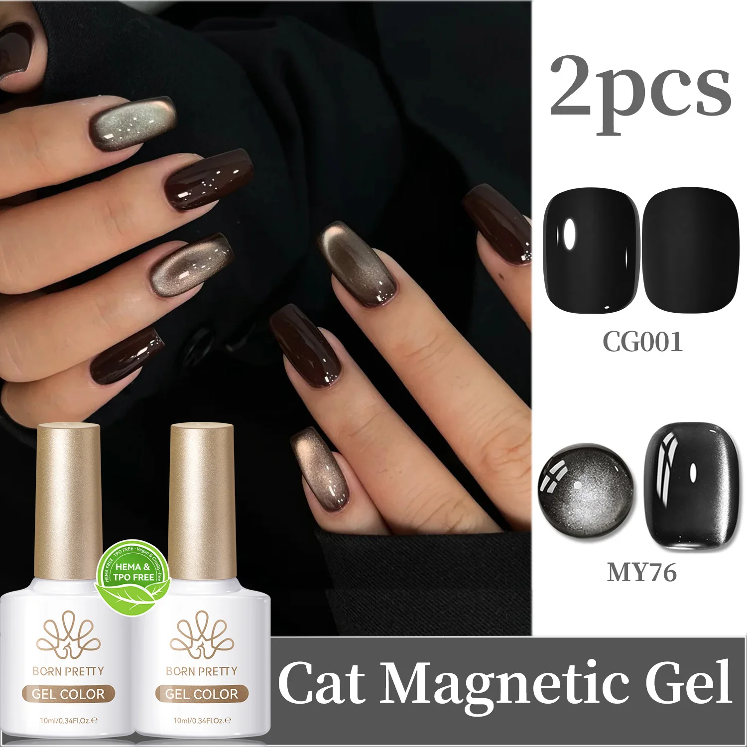 BORN PRETTY HEMA TPO FREE 2 шт. Набор магнитных гелей с черным блеском Cat 10 мл Ультра блестящий УФ/светодиодный гель для замачивания ногтей DIY Salon Home
BORN PRETTY HEMA TPO FREE 2 шт. Набор магнитных гелей с черным блеском Cat 10 мл Ультра блестящий УФ/светодиодный гель для замачивания ногтей DIY Salon Home