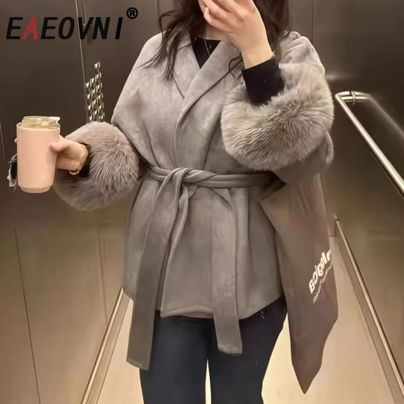EAEOVNI модное зимнее шерстяное пальто женское меховое пальто с рукавами и v-образным вырезом с поясом однотонная куртка верхняя одежда 2026 новая одежда
EAEOVNI модное зимнее шерстяное пальто женское меховое пальто с рукавами и v-образным вырезом с поясом однотонная куртка верхняя одежда 2026 новая одежда