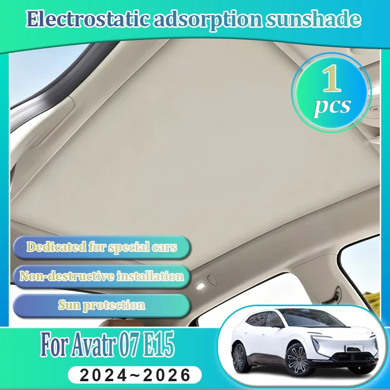 For Avatr 07 E15 2024 2025 2026 Car Sunroof Sunshade Insulation Electrostatic Adsorption Suede Skylight UV Protector Accessories
For Avatr 07 E15 2024 2025 2026 Car Sunroof Sunshade Insulation Electrostatic Adsorption Suede Skylight UV Protector Accessories