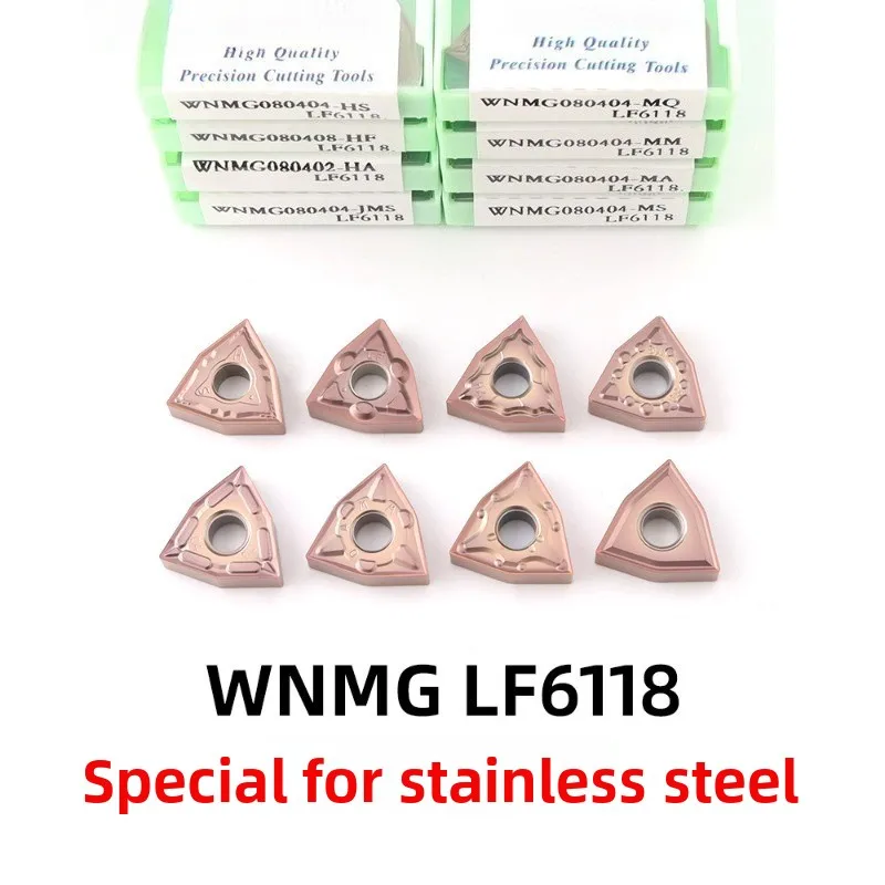Original Carbide Inserts WNMG080404 WNMG080408 WNMG080408-MA LF6118 LF6018 Peach-shaped MQ HS MA MS JMS Slot Type
Original Carbide Inserts WNMG080404 WNMG080408 WNMG080408-MA LF6118 LF6018 Peach-shaped MQ HS MA MS JMS Slot Type
