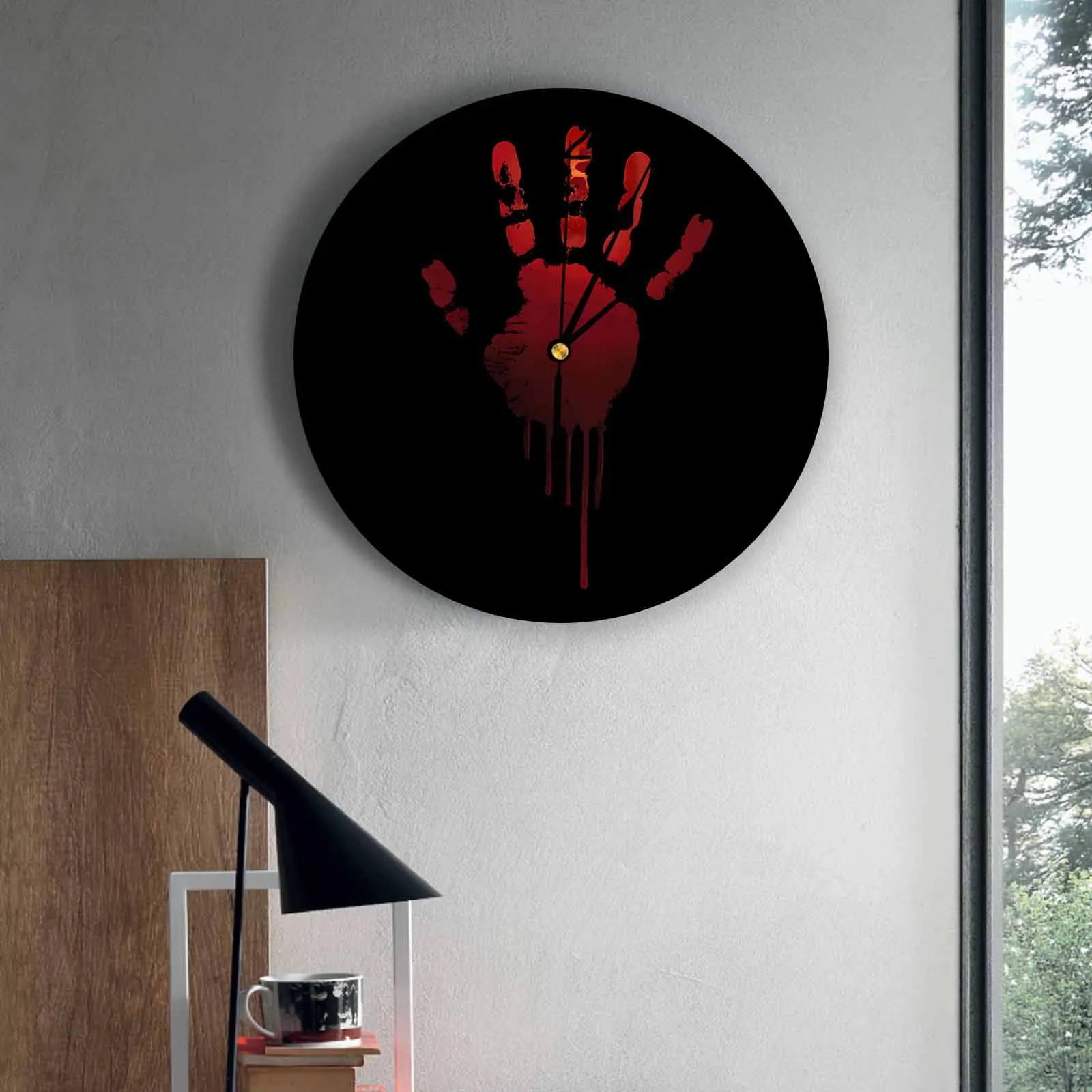 Bedroom Wall Clocks Halloween Horror Red Hand Bloody Living Room Clocks Ornaments Baby Room Study Mute Wall Clocks
Bedroom Wall Clocks Halloween Horror Red Hand Bloody Living Room Clocks Ornaments Baby Room Study Mute Wall Clocks