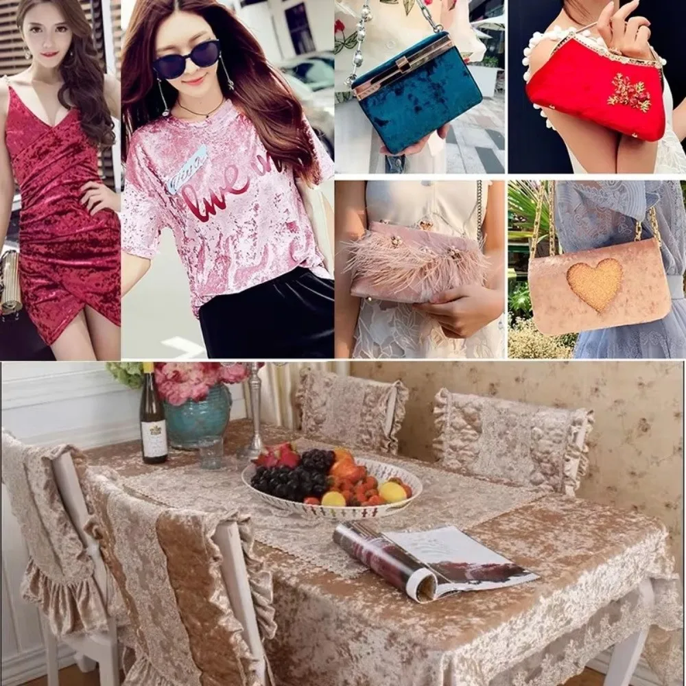DIY Soft Velvet Fabric Stretch Handmade Soft Ice Velvet Fabric Diamond Luster Cloth For Sofa Curtain Background
DIY Soft Velvet Fabric Stretch Handmade Soft Ice Velvet Fabric Diamond Luster Cloth For Sofa Curtain Background