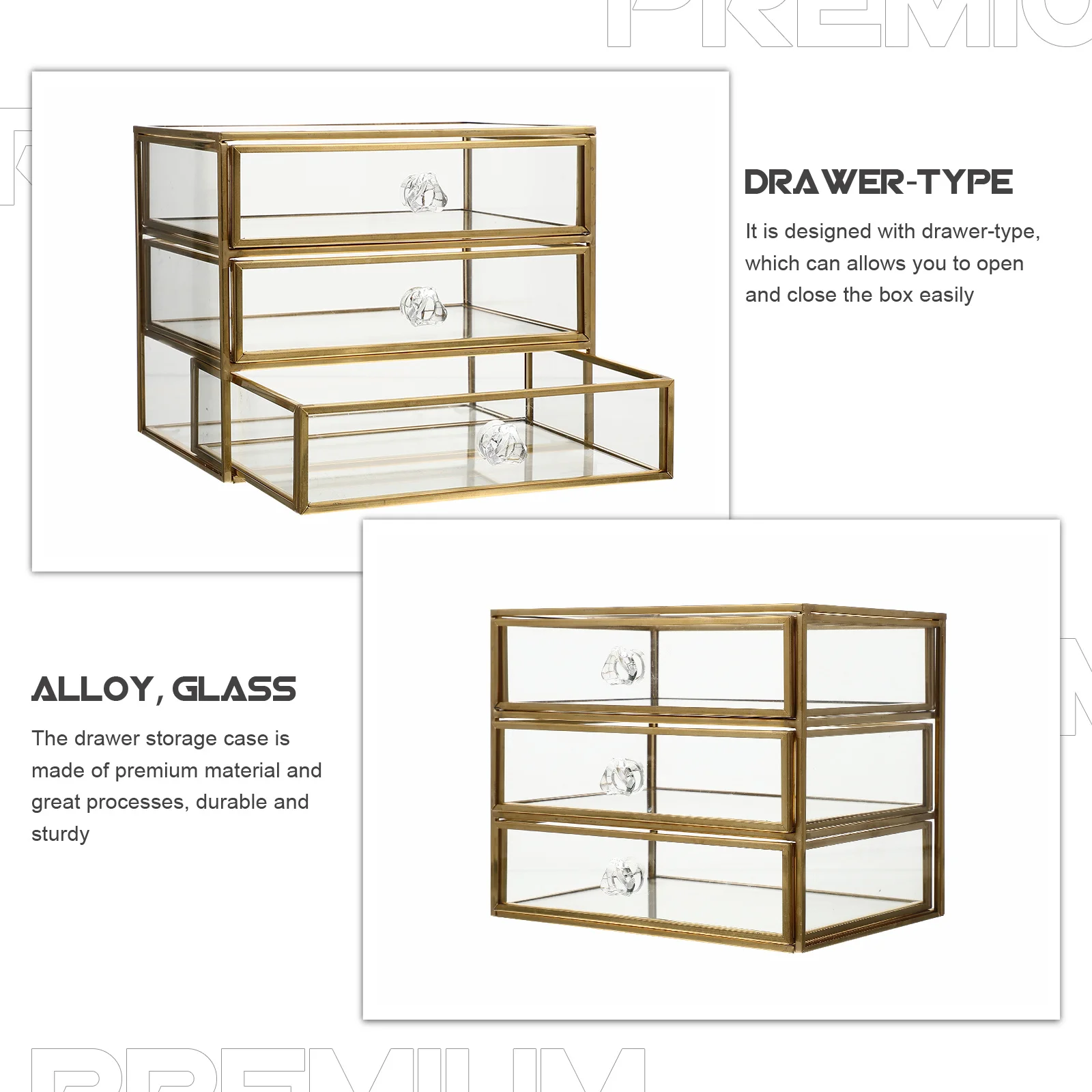 3-уровневый ящик для драгоценностей, прозрачный дизайн, пылезащитный органайзер для хранения, держатель большой емкости для губной помады, ювелирных изделий
3-уровневый ящик для драгоценностей, прозрачный дизайн, пылезащитный органайзер для хранения, держатель большой емкости для губной помады, ювелирных изделий