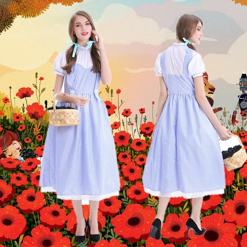 Dorothy Costume Green Wild Fairy Tale Women's Halloween Role-playing Outfit Toto the Scarecrow And the Tin Woodman
Dorothy Costume Green Wild Fairy Tale Women's Halloween Role-playing Outfit Toto the Scarecrow And the Tin Woodman
