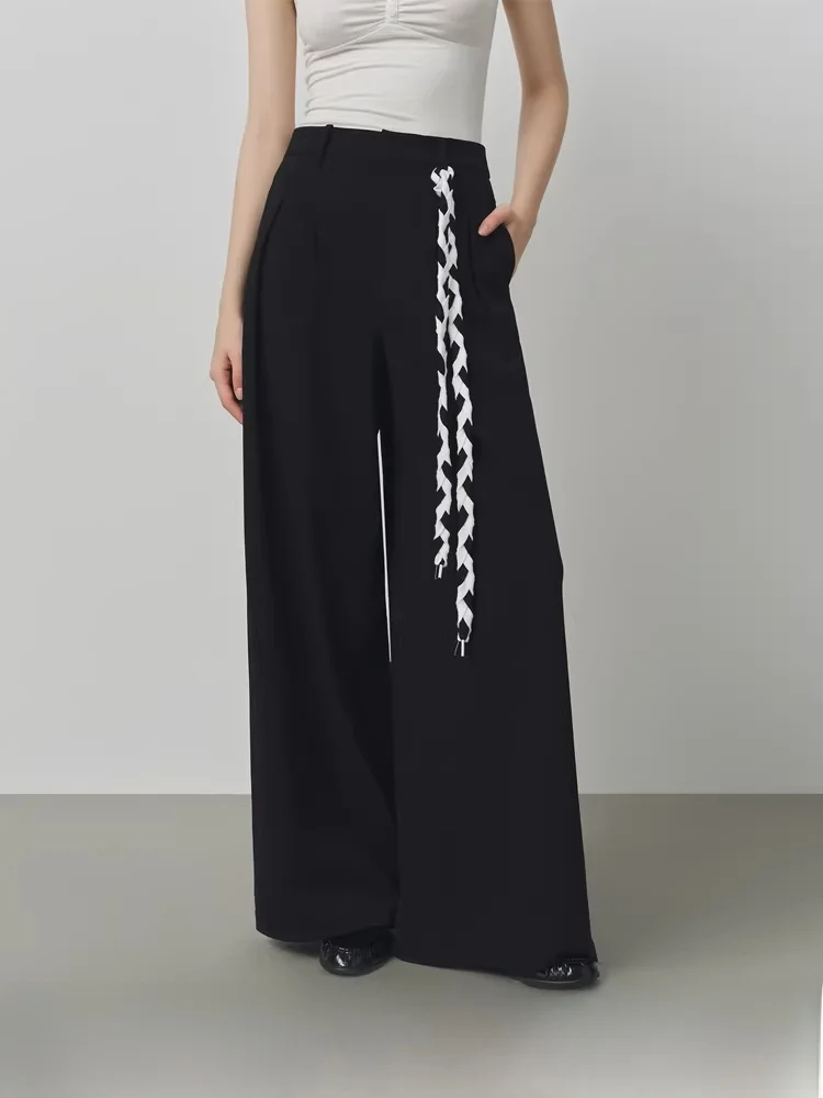 Vivian Women's Straight Leg Wide Leg Pants Autumn New Simple Casual Pants Drape Smooth High Waist Polyester Viscose Blend
Vivian Women's Straight Leg Wide Leg Pants Autumn New Simple Casual Pants Drape Smooth High Waist Polyester Viscose Blend