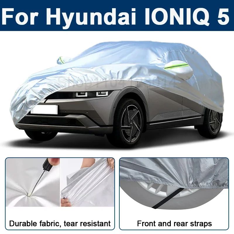 Outdoor Full Car Cover For Hyundai IONIQ 5 with Reflective Strips Waterproof Snowproof Dustproof UV Protection Auto Accessories
Outdoor Full Car Cover For Hyundai IONIQ 5 with Reflective Strips Waterproof Snowproof Dustproof UV Protection Auto Accessories