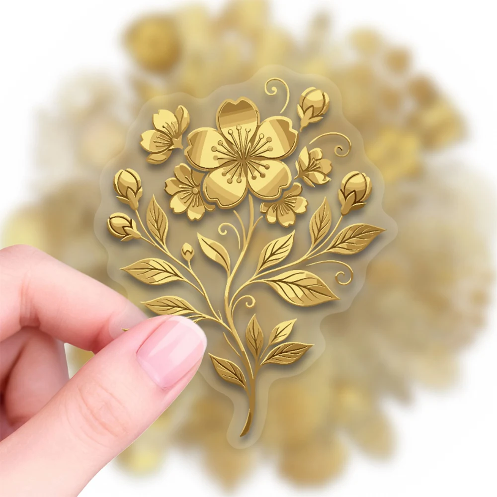 10/30/50pcs Transparent Cartoon Gold Plant Flowers Graffiti Stickers Laptop Notebook Phone Guitar DIY Cute Aesthetic Sticker Toy
10/30/50pcs Transparent Cartoon Gold Plant Flowers Graffiti Stickers Laptop Notebook Phone Guitar DIY Cute Aesthetic Sticker Toy