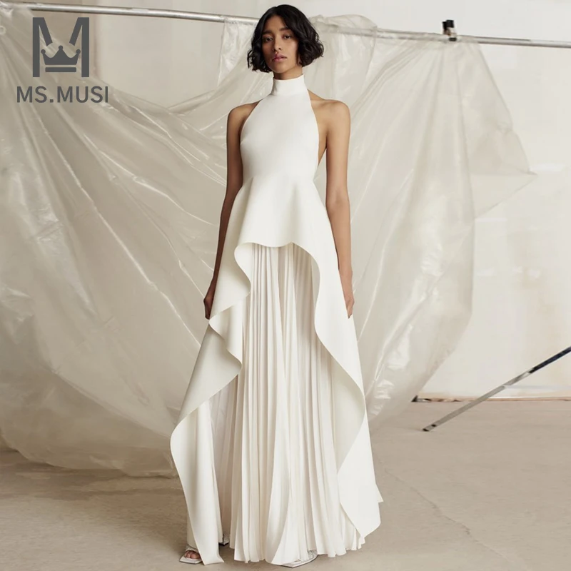 MSMUSI 2023 New Fashion Women Sexy Patchwork Two Piece Set Bodycon Halter Sleeveless Ruffles Top Long Pleated Skirt Set Suit
MSMUSI 2023 New Fashion Women Sexy Patchwork Two Piece Set Bodycon Halter Sleeveless Ruffles Top Long Pleated Skirt Set Suit