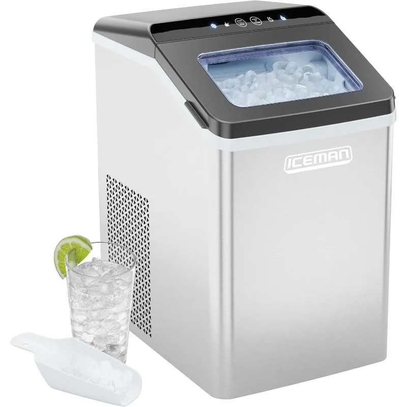Ice Machine, Makes 33lbs/Day, with One-Touch Cleaning Function and Ice Scoop/Basket Included – Stainless Steel
Ice Machine, Makes 33lbs/Day, with One-Touch Cleaning Function and Ice Scoop/Basket Included – Stainless Steel