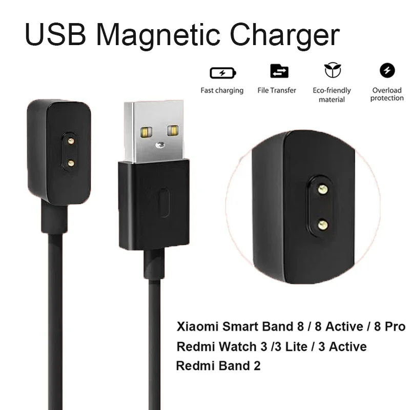 Fast Charging Cable for Redmi Watch 4 /3 Lite/Active/youth/ Band 2 Smartwatch Charger Wire For Xiaomi Mi Band 8 Pro /8 Active
Fast Charging Cable for Redmi Watch 4 /3 Lite/Active/youth/ Band 2 Smartwatch Charger Wire For Xiaomi Mi Band 8 Pro /8 Active