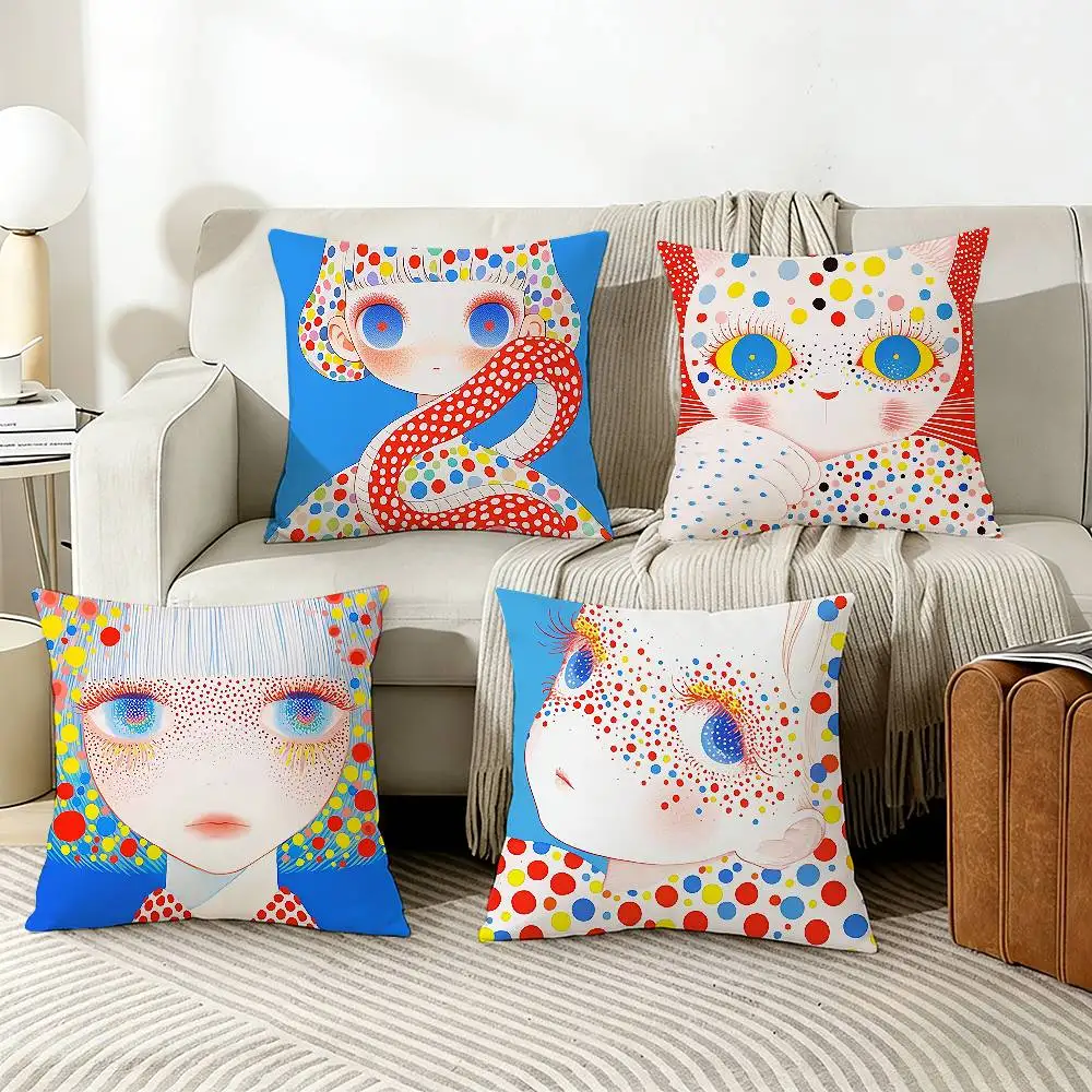 Y-Yayoi K-Kusama artistic style Various Sizes Square Pillow Case For Car Home Bedchamber Decor
Y-Yayoi K-Kusama artistic style Various Sizes Square Pillow Case For Car Home Bedchamber Decor