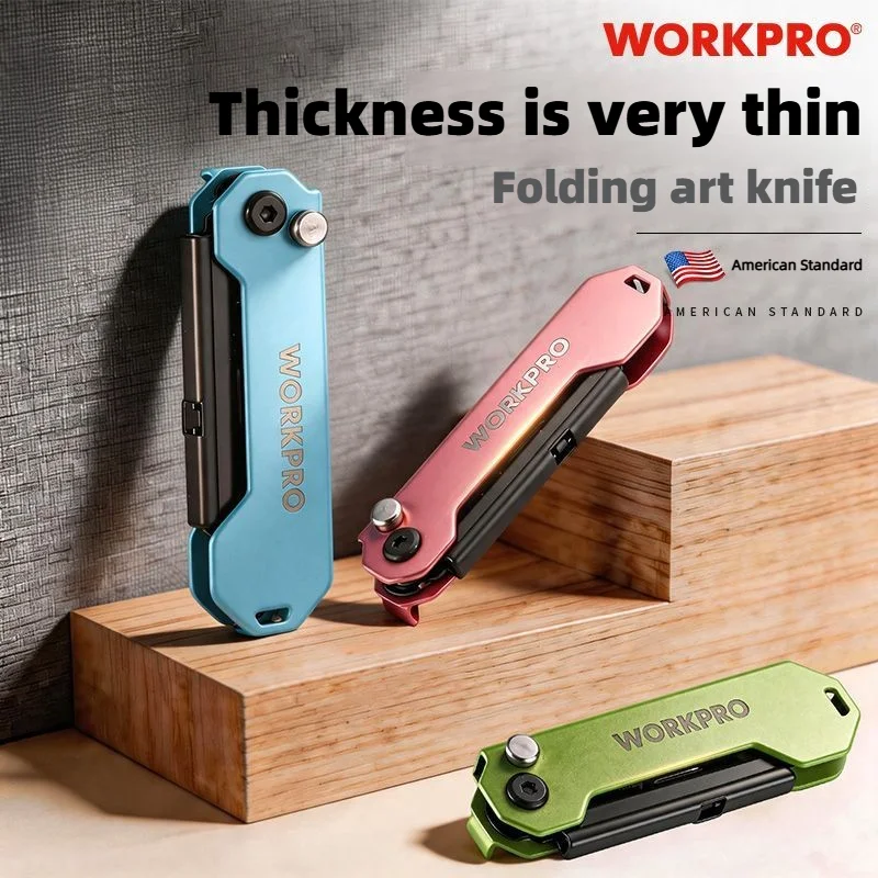 Workpro Portable Foldable Craft Knife Box Cutter Exquisite Stainless Steel Gadget Manual Tools with 10 Blades DIY Hand Tools
Workpro Portable Foldable Craft Knife Box Cutter Exquisite Stainless Steel Gadget Manual Tools with 10 Blades DIY Hand Tools
