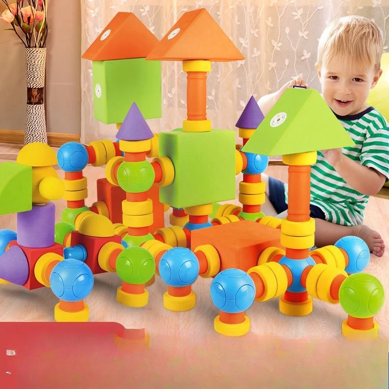Children's magnet magnetic building block large particles EVA foam puzzle assembly toy factory direct supply
Children's magnet magnetic building block large particles EVA foam puzzle assembly toy factory direct supply