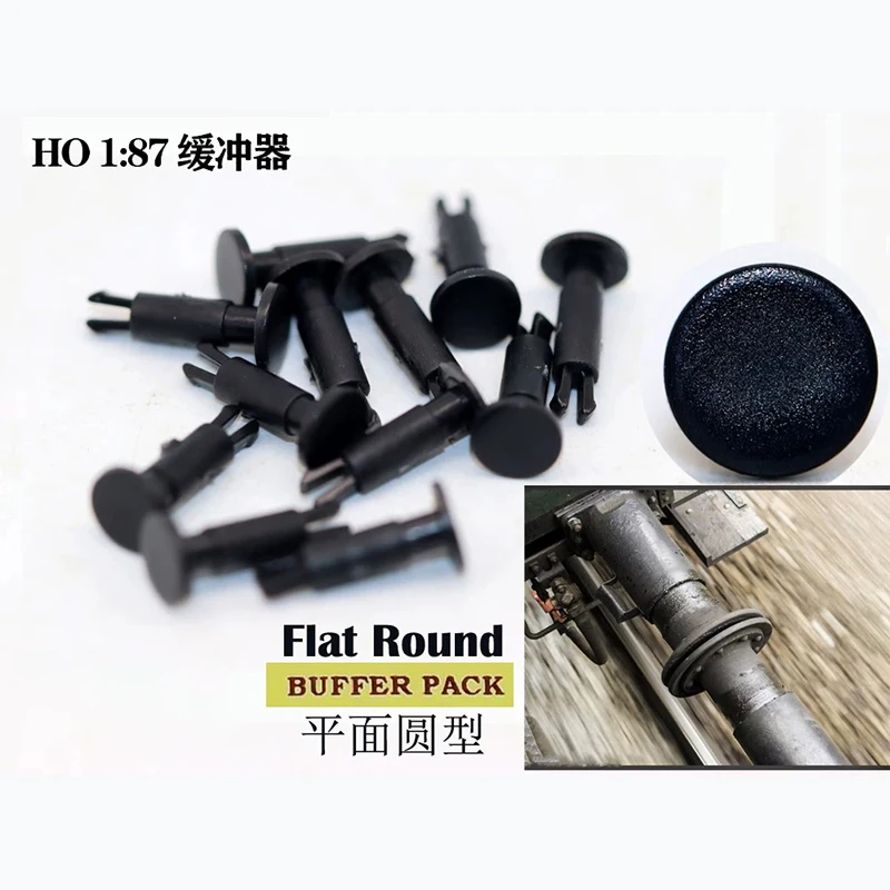 HO Scale 1:87 Train Carriage Buffer Flat/Buffer Arced Buffer Head Simulation Train Model Parts
HO Scale 1:87 Train Carriage Buffer Flat/Buffer Arced Buffer Head Simulation Train Model Parts