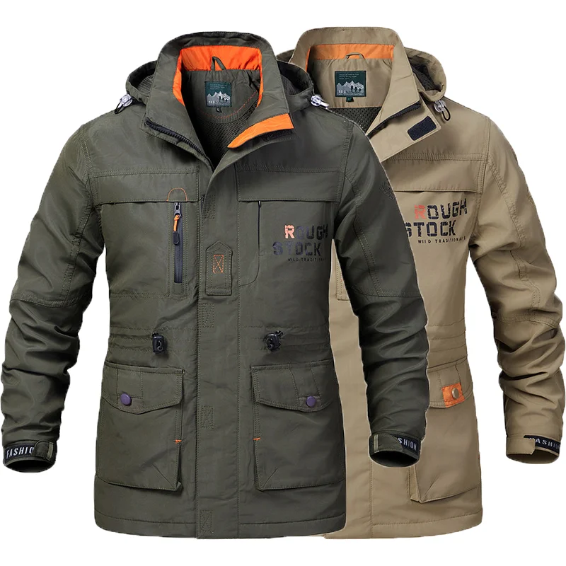 Men's Tactical Waterproof Multifunctional Hunting Fishing Jacket Camping Hiking Military Cargo Multi-Pocket Hooded Fleece Jacket
Men's Tactical Waterproof Multifunctional Hunting Fishing Jacket Camping Hiking Military Cargo Multi-Pocket Hooded Fleece Jacket