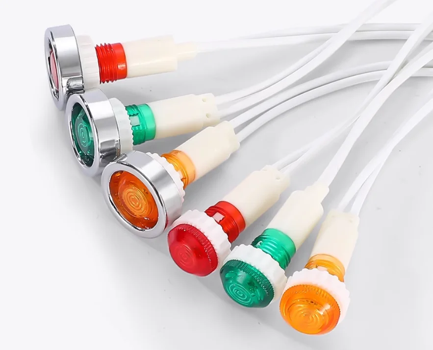 100pcs 19cm Cable XD10-7 Yellow LED or Bulb Signal Lamp Indicator Light 220V 10mm Thread
100pcs 19cm Cable XD10-7 Yellow LED or Bulb Signal Lamp Indicator Light 220V 10mm Thread