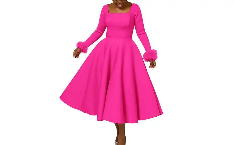 Long Dress for Women Party Wear Party Dress with Plush Cuff Elegant Dress For Women 2023 Long Sleeve Event Night Out Party Dress
Long Dress for Women Party Wear Party Dress with Plush Cuff Elegant Dress For Women 2023 Long Sleeve Event Night Out Party Dress