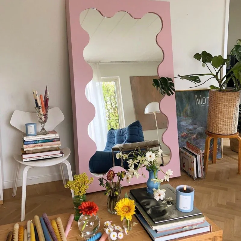 Art Wave Full Body pecial-shaped Wooden Frame Clothing Store Fitting Mirror Irregular ultra-white
Art Wave Full Body pecial-shaped Wooden Frame Clothing Store Fitting Mirror Irregular ultra-white