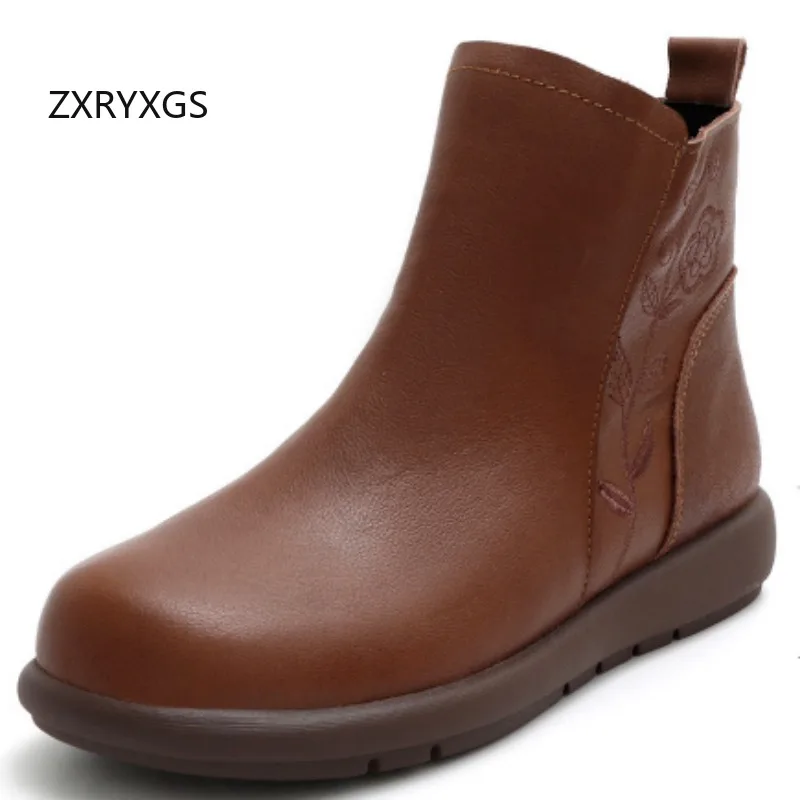 ZXRYXGS Top Cowhide Women Fashion Boots 2025 Large Size Autumn Winter Boots Flat Soft Sole Comfortable Women Real Leather Boots
ZXRYXGS Top Cowhide Women Fashion Boots 2025 Large Size Autumn Winter Boots Flat Soft Sole Comfortable Women Real Leather Boots