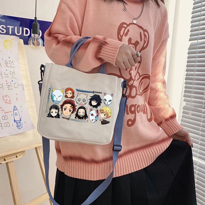 Japanese Anime Demon Slayer Kimetsu No Yaiba Canvas Bag Boy Girl Kawaii Fashion Shoulder Bags Large Capacity Crossbody Bag Gifts
Japanese Anime Demon Slayer Kimetsu No Yaiba Canvas Bag Boy Girl Kawaii Fashion Shoulder Bags Large Capacity Crossbody Bag Gifts