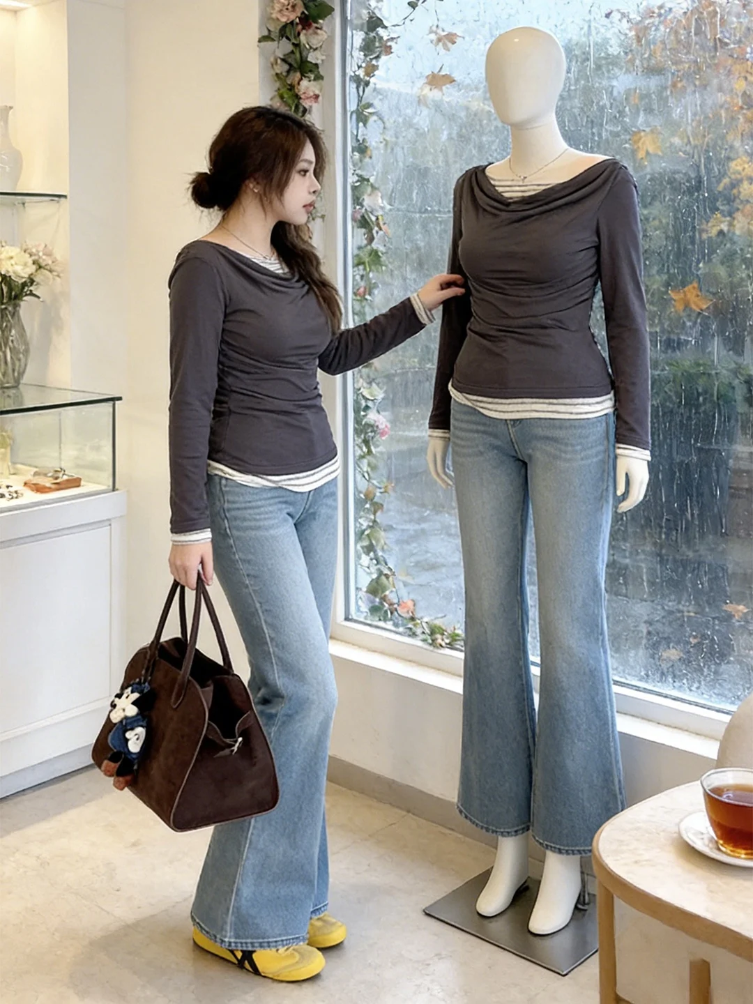 plus Size Women's Bell Bot Jeans High Waist Straight Leg Long Trousers Casual Sle Comfortable Breathable Skin-Friendly
plus Size Women's Bell Bot Jeans High Waist Straight Leg Long Trousers Casual Sle Comfortable Breathable Skin-Friendly