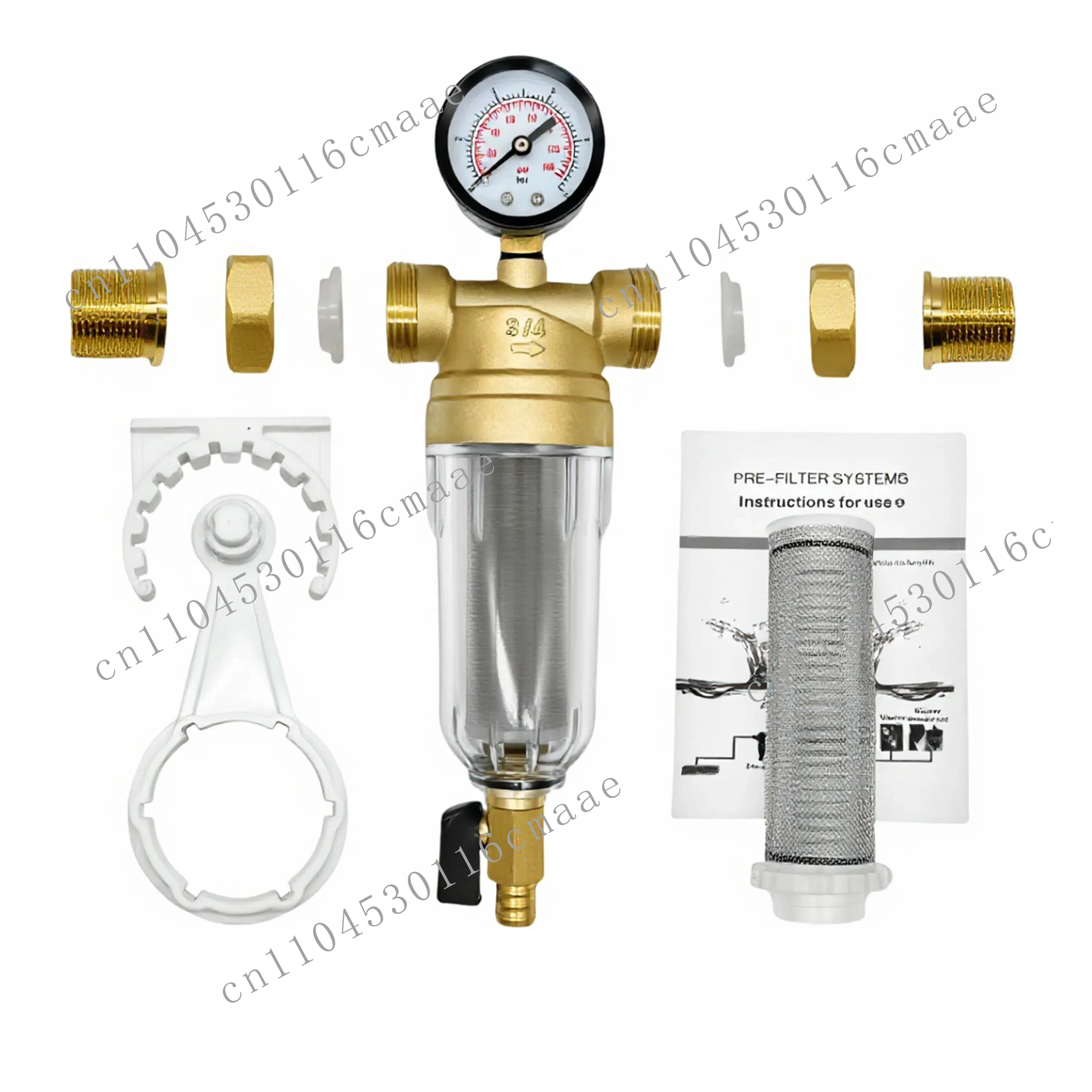 Spin Down Sediment Water Filter System, 100/200 Micron Stainless Steel Mesh for City/Well Water, 1" MNPT & 3/4" FNPT/MNPT Ports
Spin Down Sediment Water Filter System, 100/200 Micron Stainless Steel Mesh for City/Well Water, 1" MNPT & 3/4" FNPT/MNPT Ports