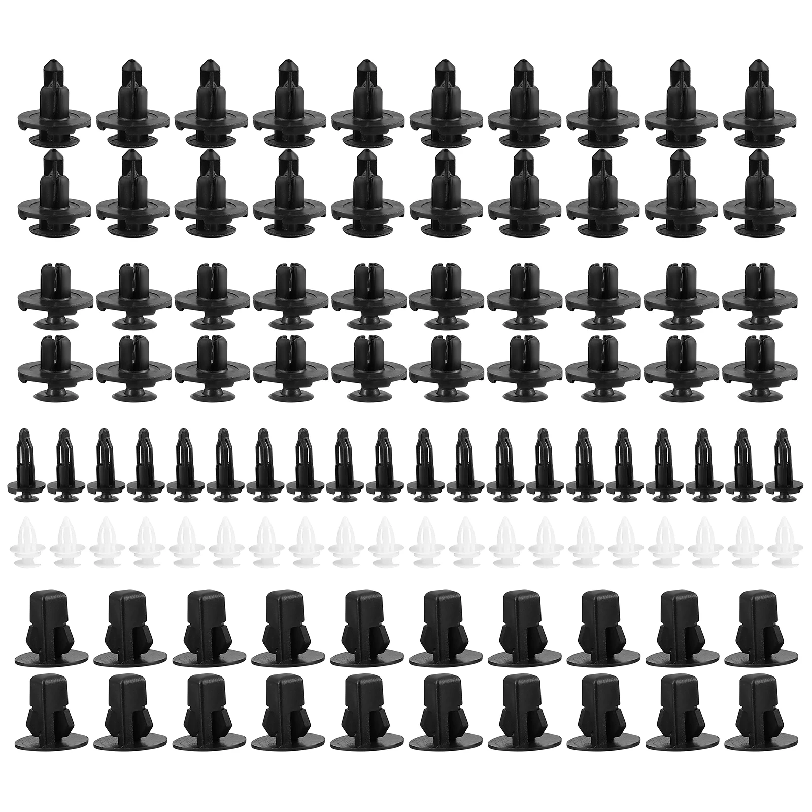 100 Pcs Car Push Pin Bumper Fastener Rivet Assorted Engine Cover Clip Retainer Trim Body Clip Plastic Automotive Accessories
100 Pcs Car Push Pin Bumper Fastener Rivet Assorted Engine Cover Clip Retainer Trim Body Clip Plastic Automotive Accessories