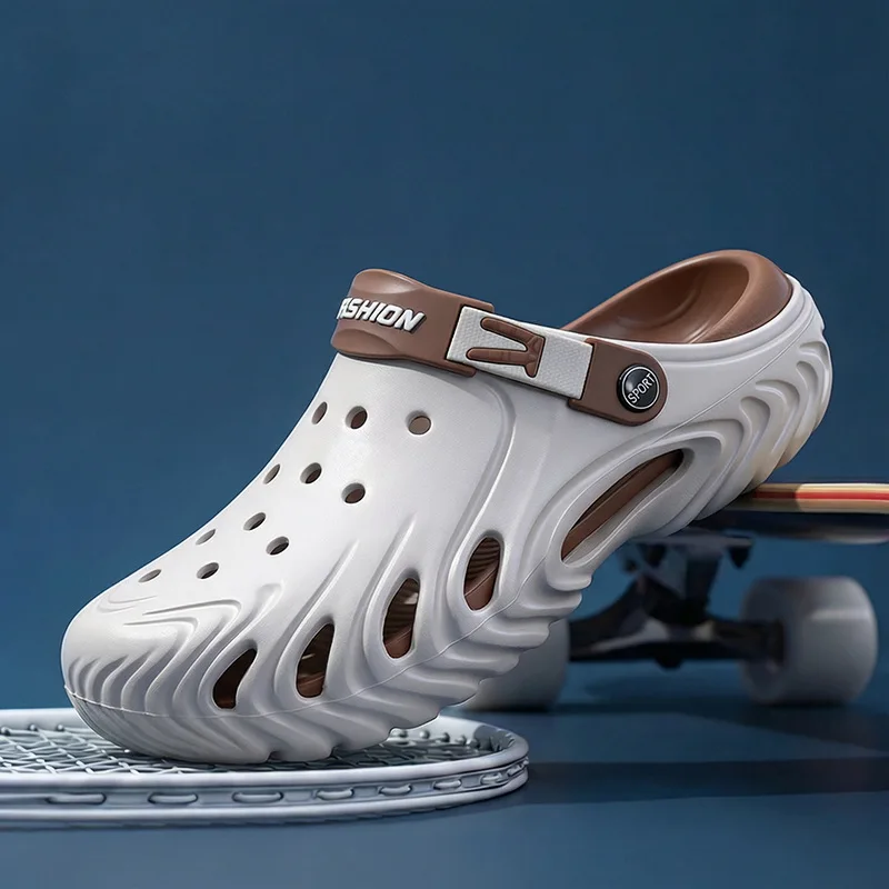 Hole shoes men's bag head shoes casual half-drag beach shoes sandals light and breathable women's one-pedal sandals men's shoes
Hole shoes men's bag head shoes casual half-drag beach shoes sandals light and breathable women's one-pedal sandals men's shoes